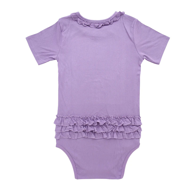 Lavender Ribbed Onesie